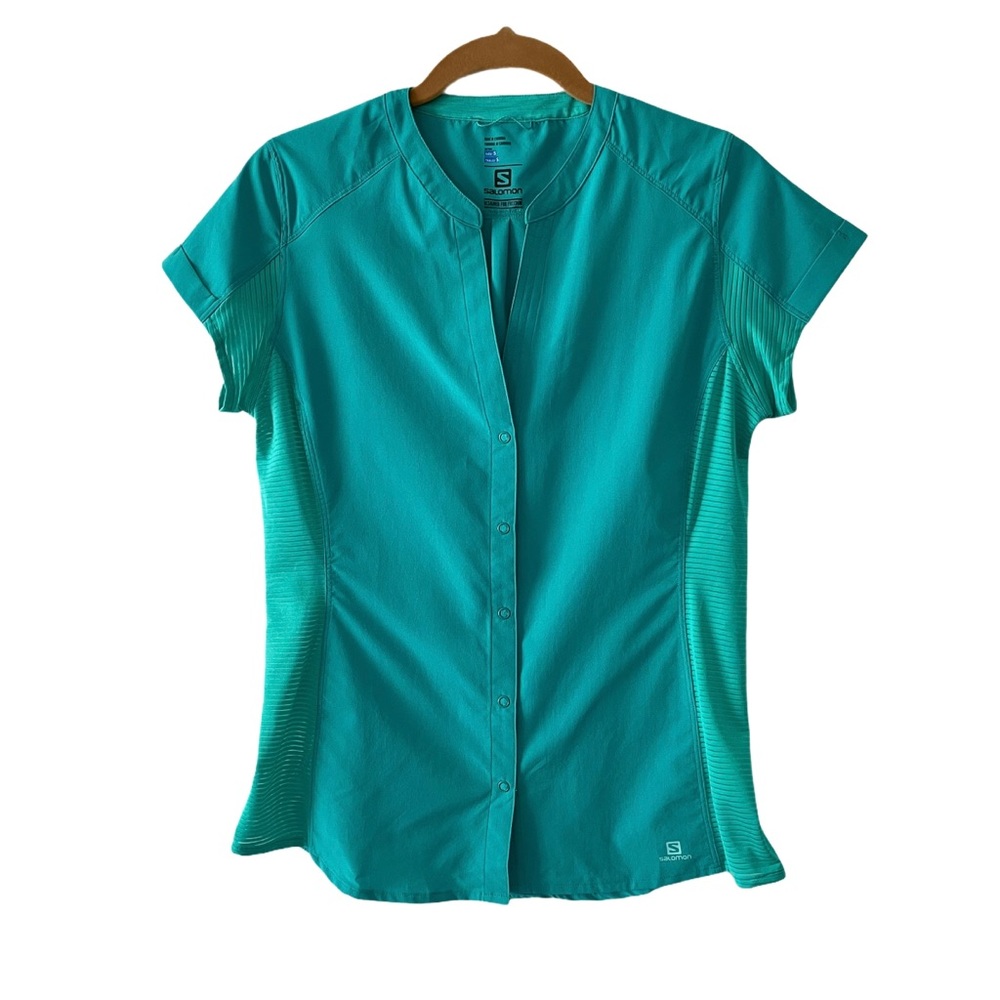 Salomon Breathable Short Sleeve Vented Snap Shirt